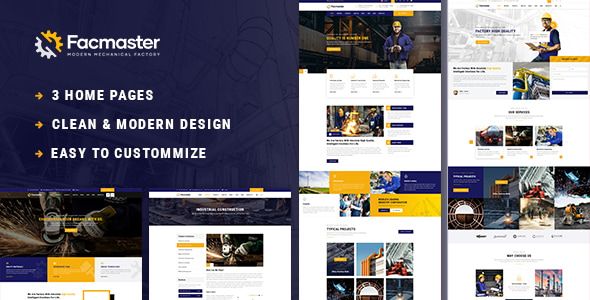 Facmaster – Factory Industrial WordPress Theme