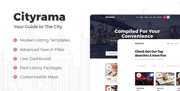 Cityrama – Listing City Guide Theme