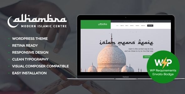 Alhambra | Mosque Islamic Centre Church WordPress Theme + RTL