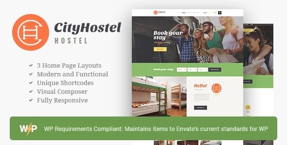 City Hostel | A Travel Hotel Booking WordPress Theme