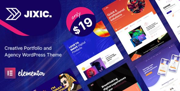 Jixic – Creative Portfolio Agency WordPress Theme