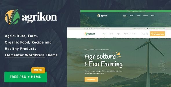 Agrikon – Organic Food Agriculture WooCommerce Theme