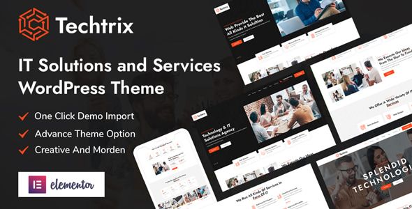Techtrix – IT Solutions Technology WordPress Theme