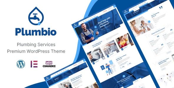 Plumbio – Plumbing Services WordPress Theme