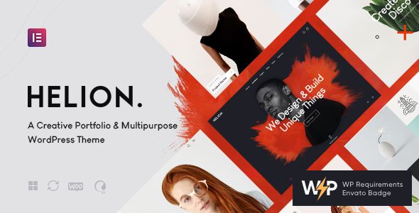 Helion - Personal Creative Portfolio WordPress Theme + Store
