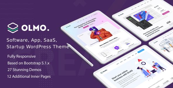 OLMO – Software & SaaS Landing WordPress Theme