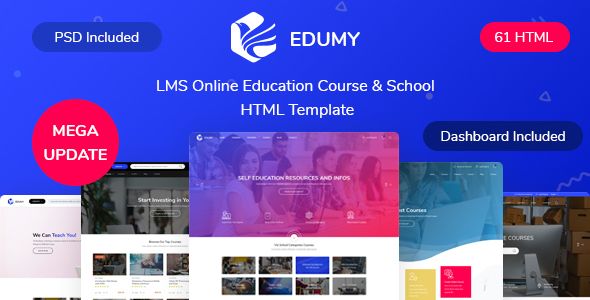 Edumy – LMS Online Education Course School HTML Template