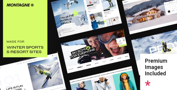 Montagne – Winter Sports & Ski Resort Theme