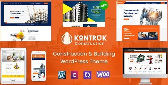 KonTruk – Construction Building Elementor WordPress Theme