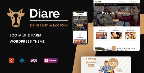 Diare – Eco Milk Diary Farm WordPress Theme