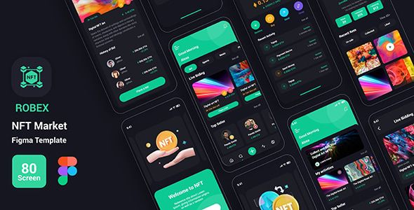Robex – NFT Market Figma Template