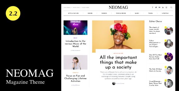 NeoMag – News and Magazine WordPress Theme