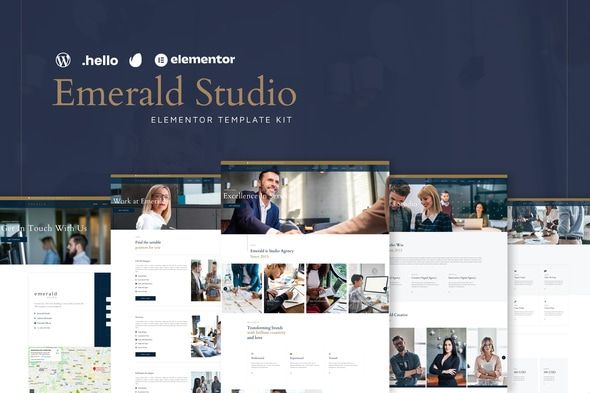 Emerald Studio – Digital Agency Elementor Template Kit