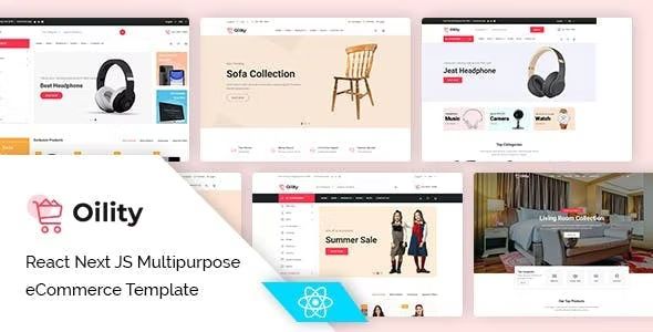 Oility – React Next JS Multipurpose eCommerce Template