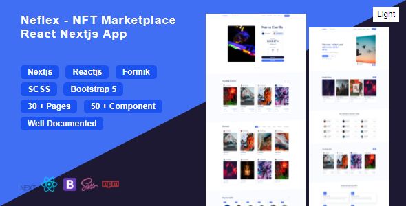 Neflex – NFT Marketplace Nextjs App