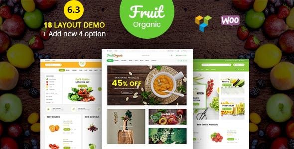 Food Fruit – Organic Farm/ Natural RTL Responsive WooCommerce WordPress Theme
