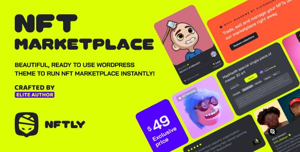 NFTLY – NFT Marketplace WordPress Theme