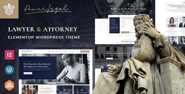 Powerlegal – Law Lawyer Attorney WordPress Theme