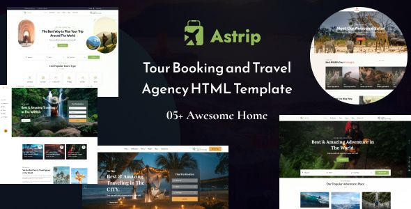 Astrip - Tour Booking and Travel Agency HTML Template
