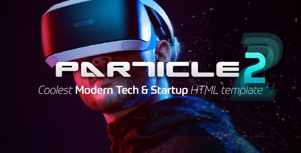 Particle – Modern Tech Startup HTML Template