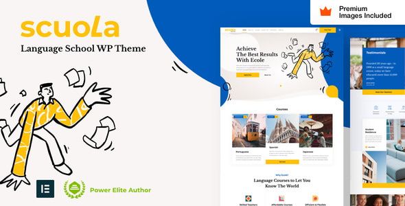 Scuola – Language School Courses WordPress