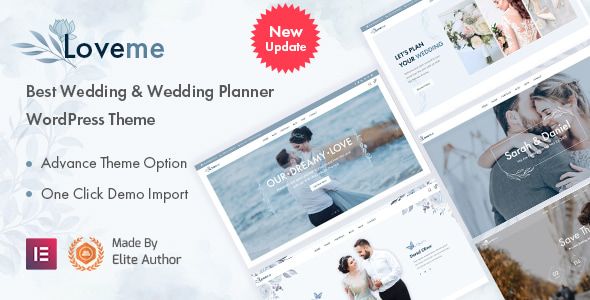 Loveme – Wedding Wedding Planner WordPress Theme