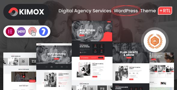 Kimox – Digital Agency Services WordPress Theme