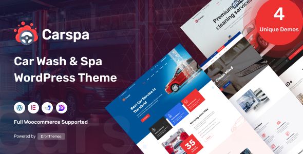Carspa – Motor Wash Cleaning WordPress Theme