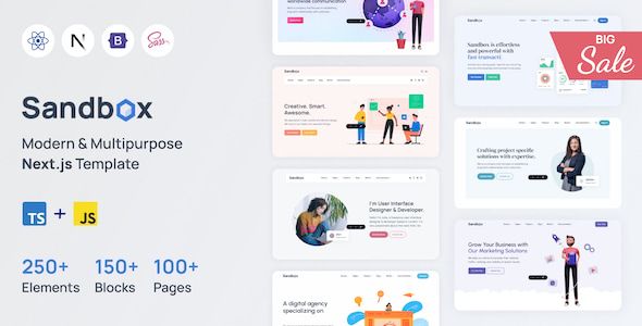 Sandbox – Multipurpose Next.js Template