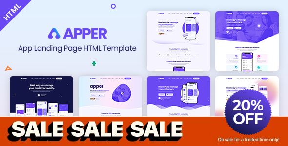 APPER – App Landing Page HTML Template
