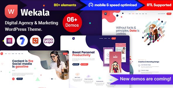 Wekala – Digital Agency Marketing WordPress Theme