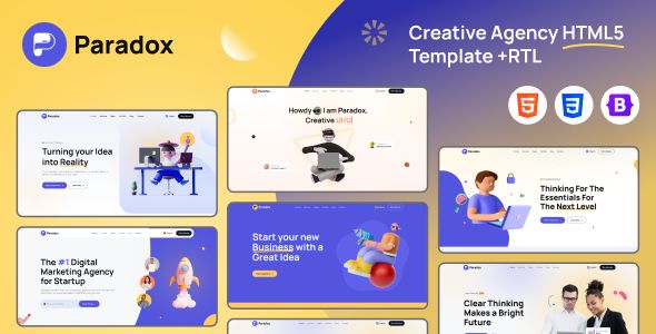 Paradox – Creative Agency HTML5 Template