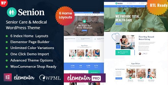Senion – Senior Care WordPress