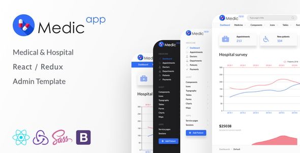 MedicApp – Medical Hospital React admin template