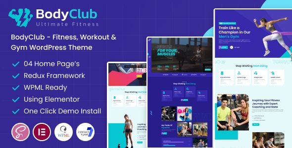 BodyClub - Fitness/ Workout & Gym WordPress Theme