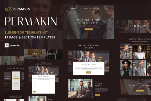 Permakin – Professional Tailor Clothing Alteration Elementor Template Kit