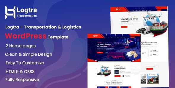 Logtra – Transportation Logistics WordPress Theme