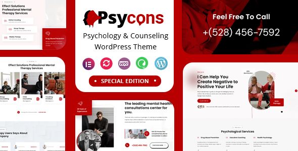 Psycon – Psychology Counseling WordPress Theme