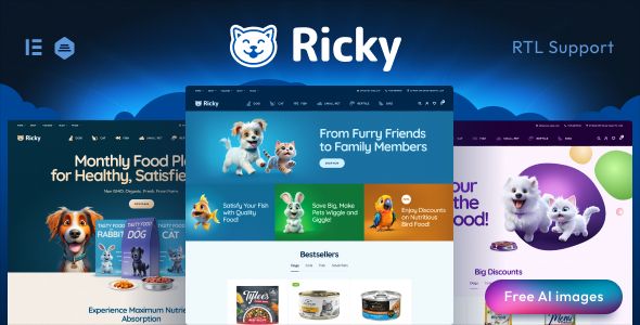 Ricky – Pet Shop Care WooCoomerce Theme