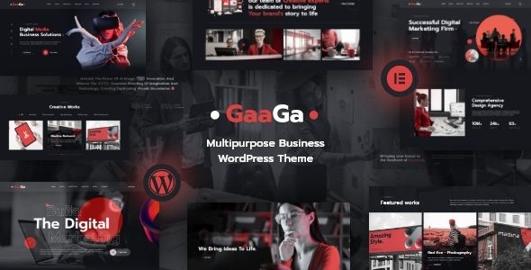 Gaaga – Creative Agency WordPress Theme