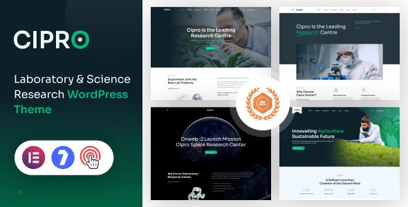 Cipro – Laboratory Science Research WordPress Theme