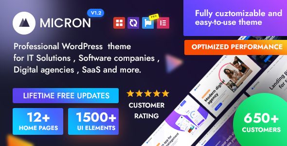 Micron – IT Solutions & Services WordPress Theme