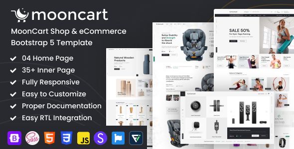 MoonCart – Shop eCommerce Bootstrap Template