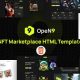 Open9 – NFT Marketplace HTML Template