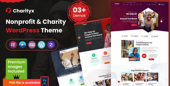 Charityx – Charity Nonprofit WordPress Theme