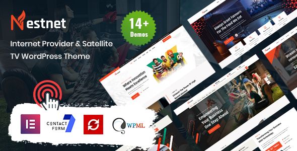 Nestnet – Internet Provider Satellite TV WordPress Theme
