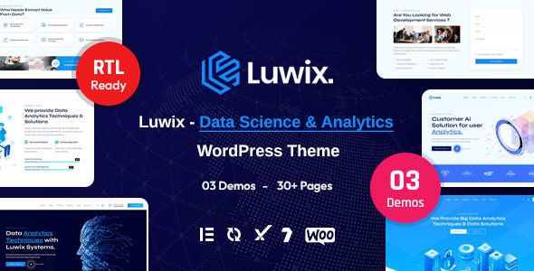 Luwix – Data Science Analytics WordPress Theme