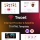 Twoet – Internet Provider Satellite TV HTML Template