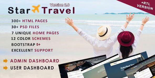 Star Travel – Travel/ Tour/ Hotel Booking Admin Dashboard HTML5 Template