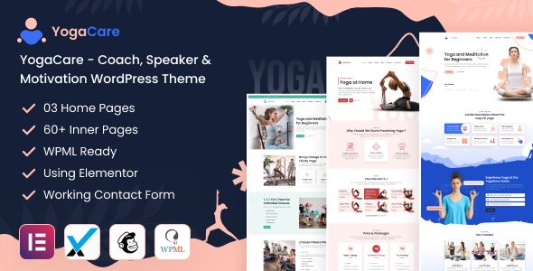YogaCare – Coach Speaker Motivation WordPress Theme